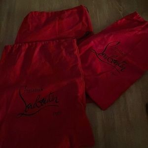 3 Christian Louboutin Dustbags